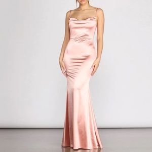 Nahla Formal Satin Mermaid Dress from Windsor!!